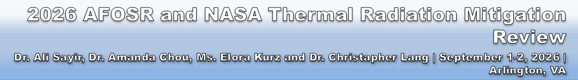 2026 AFOSR AND NASA Thermal Radiation Mitigation Review event banner